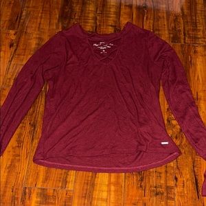 Hollister Maroon Shirt